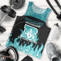 BBL Brisbane Heat Men Tank Top 2nd Champions 2024 New History