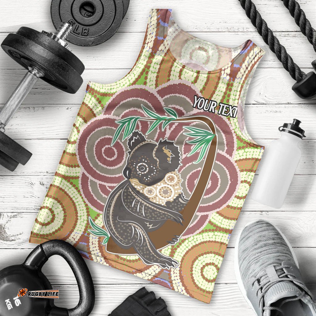 Personalised Australia Koala Men Tank Top Aboriginal