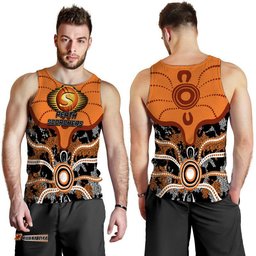 Perth Scorchers Men Tank Top Cricket Dot Aboriginal