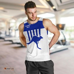 (Custom Personalised) Laramba Roos Football Club Men Tank Top Kangaroos Original No.1 - White