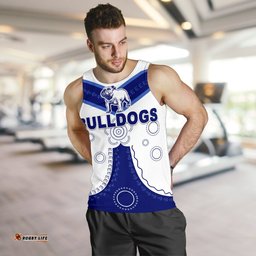 Canterbury-Bankstown Bulldogs Men's Tank Top Simple Indigenous