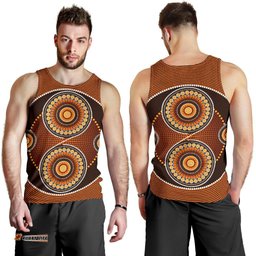 Men Tank Top - Aboriginal Dot Painting Mens Tank Ver10