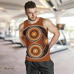 Men Tank Top - Aboriginal Dot Painting Mens Tank Ver10