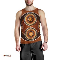 Men Tank Top - Aboriginal Dot Painting Mens Tank Ver10