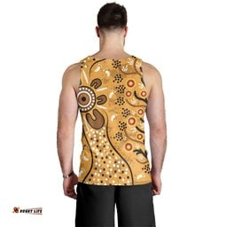 Men's Tank Top - Aboriginal Art In Spring Style