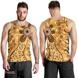 Men's Tank Top - Aboriginal Art In Spring Style