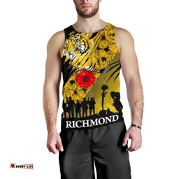 Richmond Tigers Men's Tank Top Lest We Forget