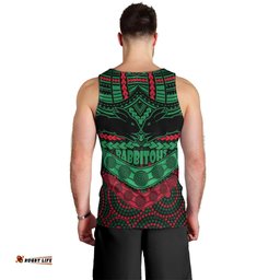 Rabbitohs Rugby Men Tank Top Polynesian and Aboriginal Special Version
