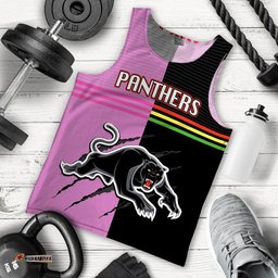 (Custom Personalised) Panthers Rugby Men Tank Top Mix Color Jersey