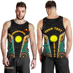 (Custom)Men's Tank Top - Aboriginal Lives Matter Style Tornado