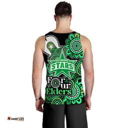 Melbourne Stars Cricket Men Tank Top NAIDOC Torres Strait For Our Elders