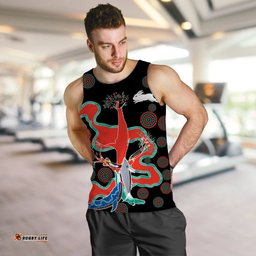 (Custom Text and Number) Rabbitohs Men Tank Top Go The Bunnies Aboriginal