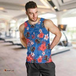Knights Rugby Men Tank Top Beautiful Floral Pattern Spring Summer Vibe