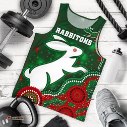 (Custom Personalised) Rabbitohs Men's Tank Top Magic Style