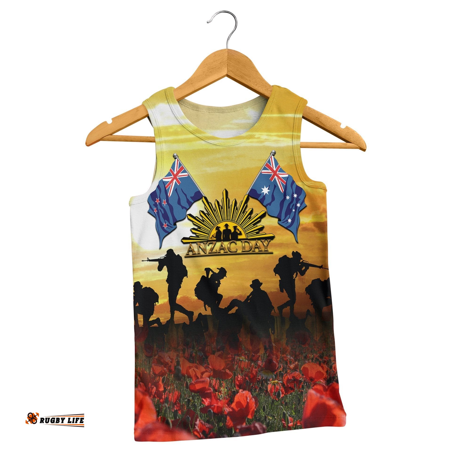 Anzac Men's Tank Top - Australian and New Zealand Army Corps