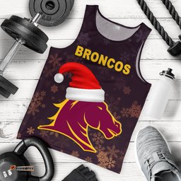 Brisbane Men Tank Top Broncos Christmas