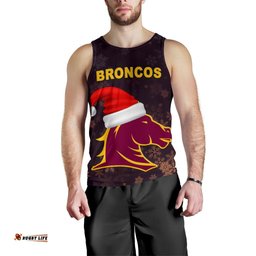 Brisbane Men Tank Top Broncos Christmas