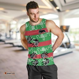 Rabbitohs Rugby Premiers Men Tank Top Go The Bunnies Aboriginal Dots