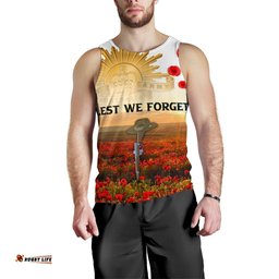 Anzac Day Men's Tank Top - We Will Remember Them