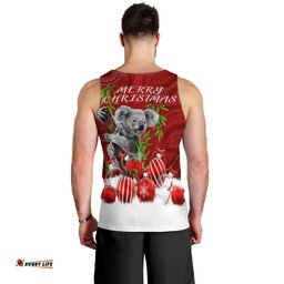Australia Koala Aboriginal Men Tank Top Merry Christmas