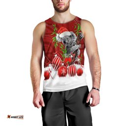 Australia Koala Aboriginal Men Tank Top Merry Christmas