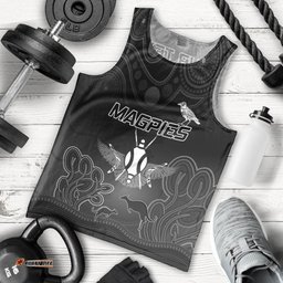 Collingwood Football Men Tank Top Magpies The Starry Night Indigenous