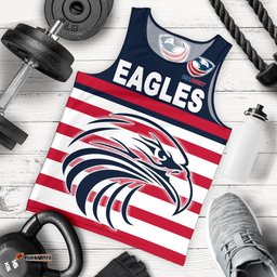 USA Rugby Men's Tank Top Eagles Simple Style - Navy