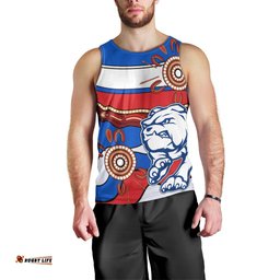 AFL Bulldogs Football Men Tank Top Western Aboriginal Simple Style