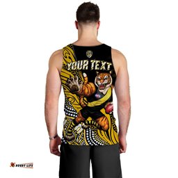 (Custom Personalised) Richmond Football Men Tank Top Aboriginal Go The Tigers Mascot