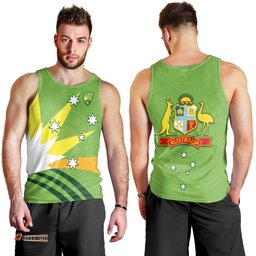 Cricket Australia Men Tank Top Proud Aussie Aboriginal