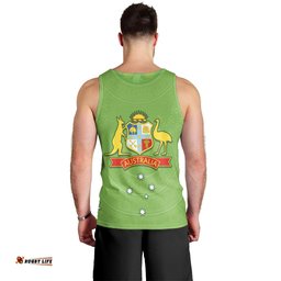 Cricket Australia Men Tank Top Proud Aussie Aboriginal