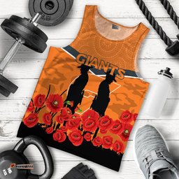 Giants Anzac Day Men Tank Top - Indigenous Art -