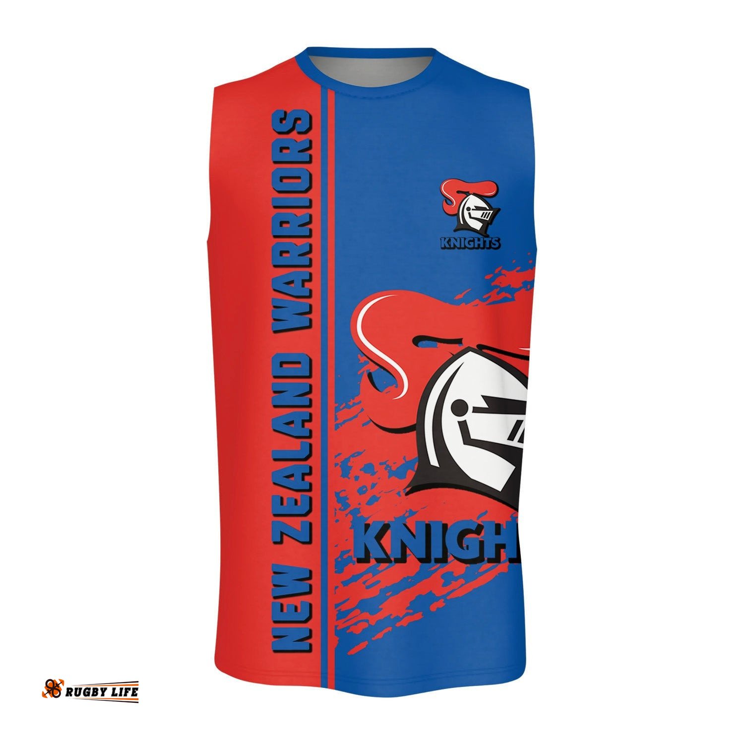 Newcastle Knights O-neck Tank Top Quarter Style - NRL