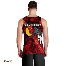 (Custom Personalised) Bombers NAIDOC Week Men's Tank Top Essendon Aboriginal Special Ver.2