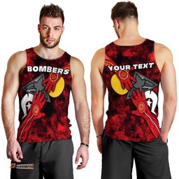 (Custom Personalised) Bombers NAIDOC Week Men's Tank Top Essendon Aboriginal Special Ver.2