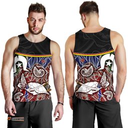 Men's Tank Top - Aboriginal Dot In Naidoc Week Style