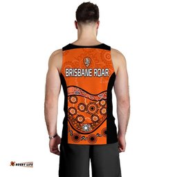 Brisbane Roar Soccer Men Tank Top Aboriginal