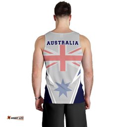 Men Tank Top - Australian Coat Of Arms Mens Tank Southern Cross Australia