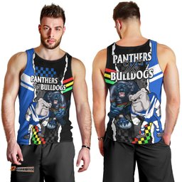 NRL Combine Bulldogs and Panthers Men Tank Top