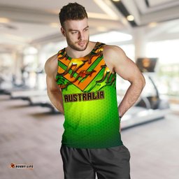 Men's Tank Top - Australian Kangaroo Mens Tank Aussie National Colors