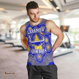 Laramba Cowboys Football Club Men Tank Top Indigenous Vibes