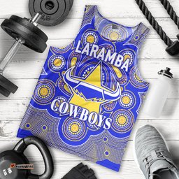 Laramba Cowboys Football Club Men Tank Top Indigenous Vibes