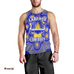 Laramba Cowboys Football Club Men Tank Top Indigenous Vibes