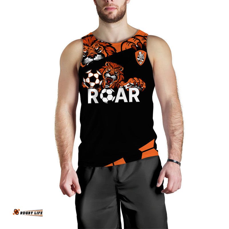 Brisbane Roar Soccer Men Tank Top The Roar Mascot