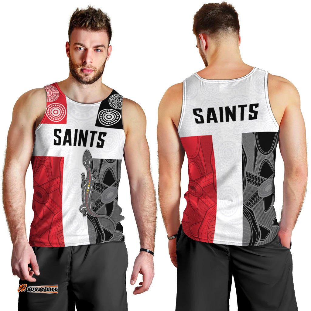 Saints Football Men Tank Top St Kilda Indigenous