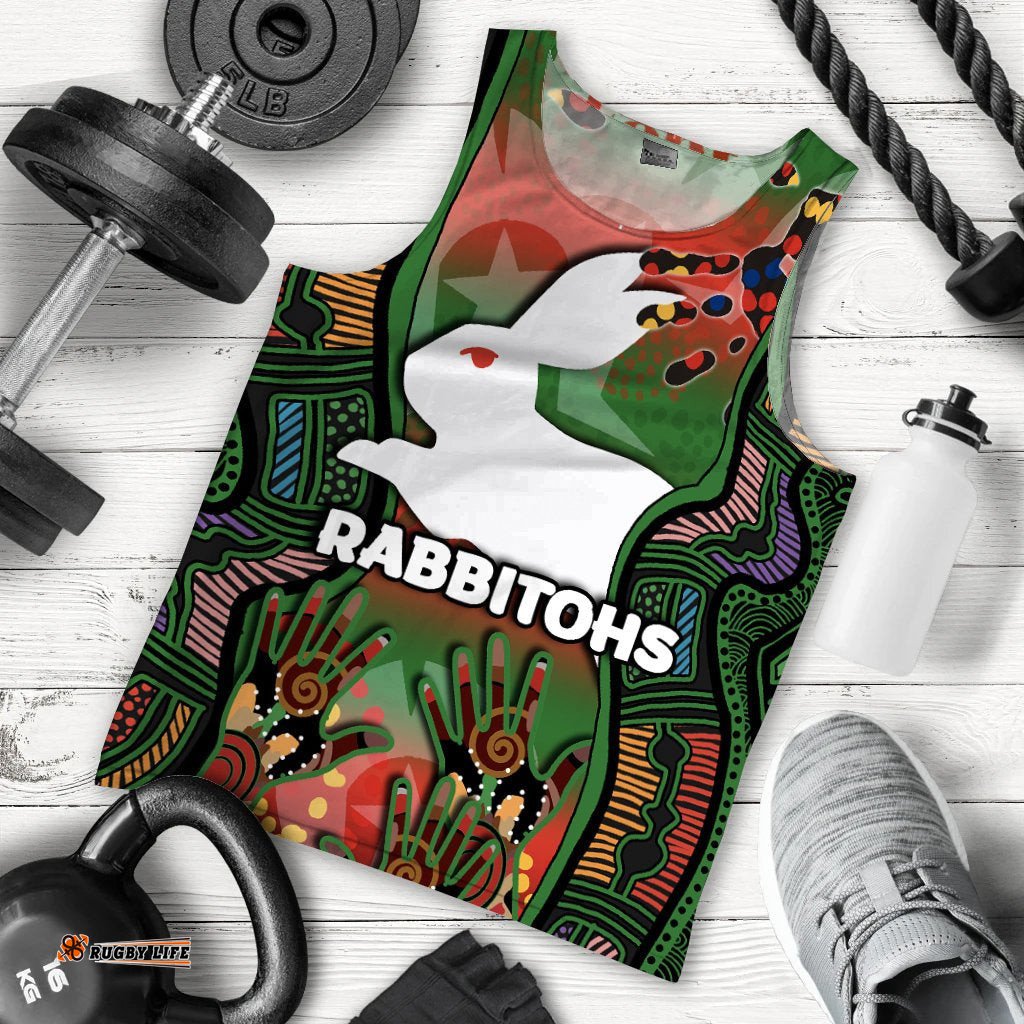 Naidoc Rabbitohs Men Tank Top Torres Strait Islander