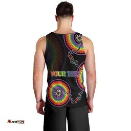 Personalised Australia LGBT Men Tank Top Be You Do You Celebrate You Aboriginal Style