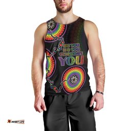 Personalised Australia LGBT Men Tank Top Be You Do You Celebrate You Aboriginal Style