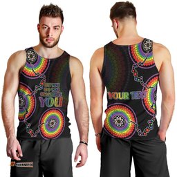 Personalised Australia LGBT Men Tank Top Be You Do You Celebrate You Aboriginal Style