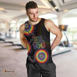 Personalised Australia LGBT Men Tank Top Be You Do You Celebrate You Aboriginal Style